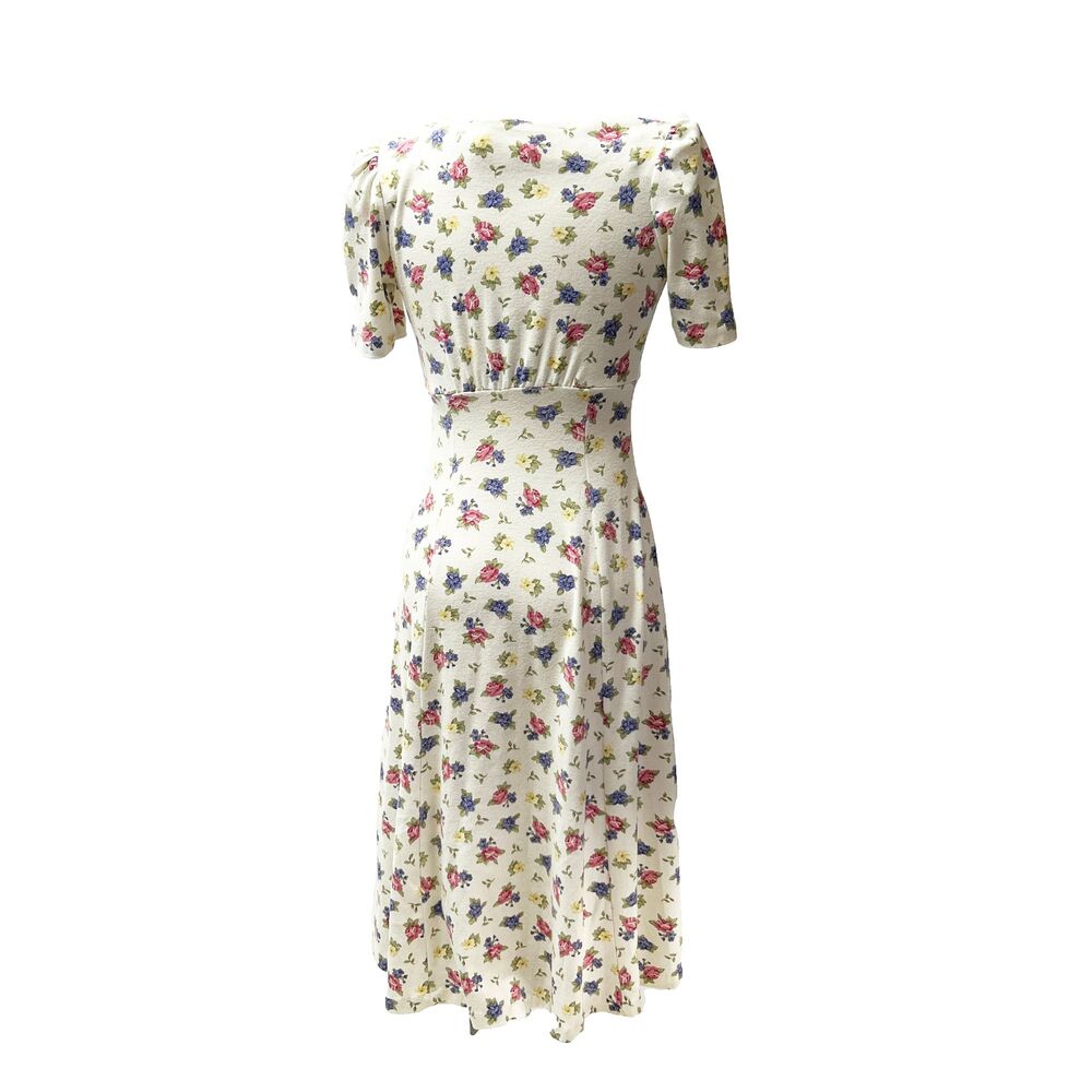 Vintage 90s Ms. Conduct Of California Short Sleeve Floral Spring Dress View 5